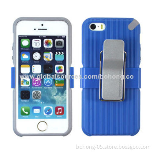 Holster case made of TPU+PC, slim design, same design for iPhone 5S/4S/S4/S5